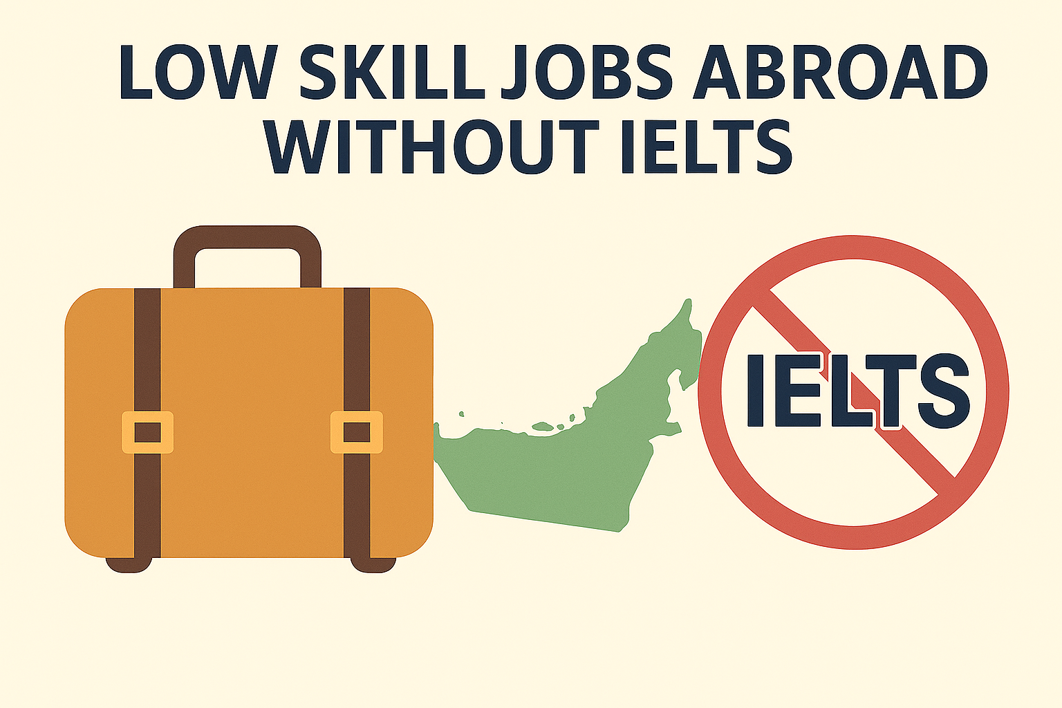 low skill jobs abroad without IELTS
